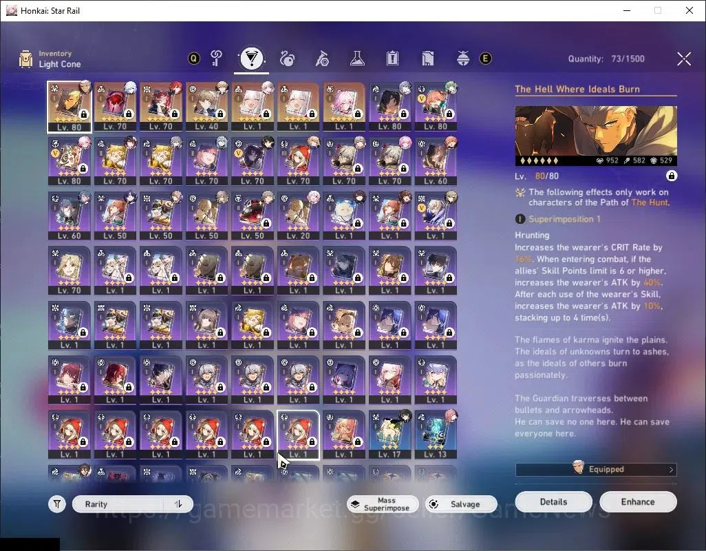 Honkai Star Rail Accounts Others Asia|TL 65|9 Limited|7 Pass+1,2k Jade|(Evanescia,Archer)+Sign,Huohuo 7