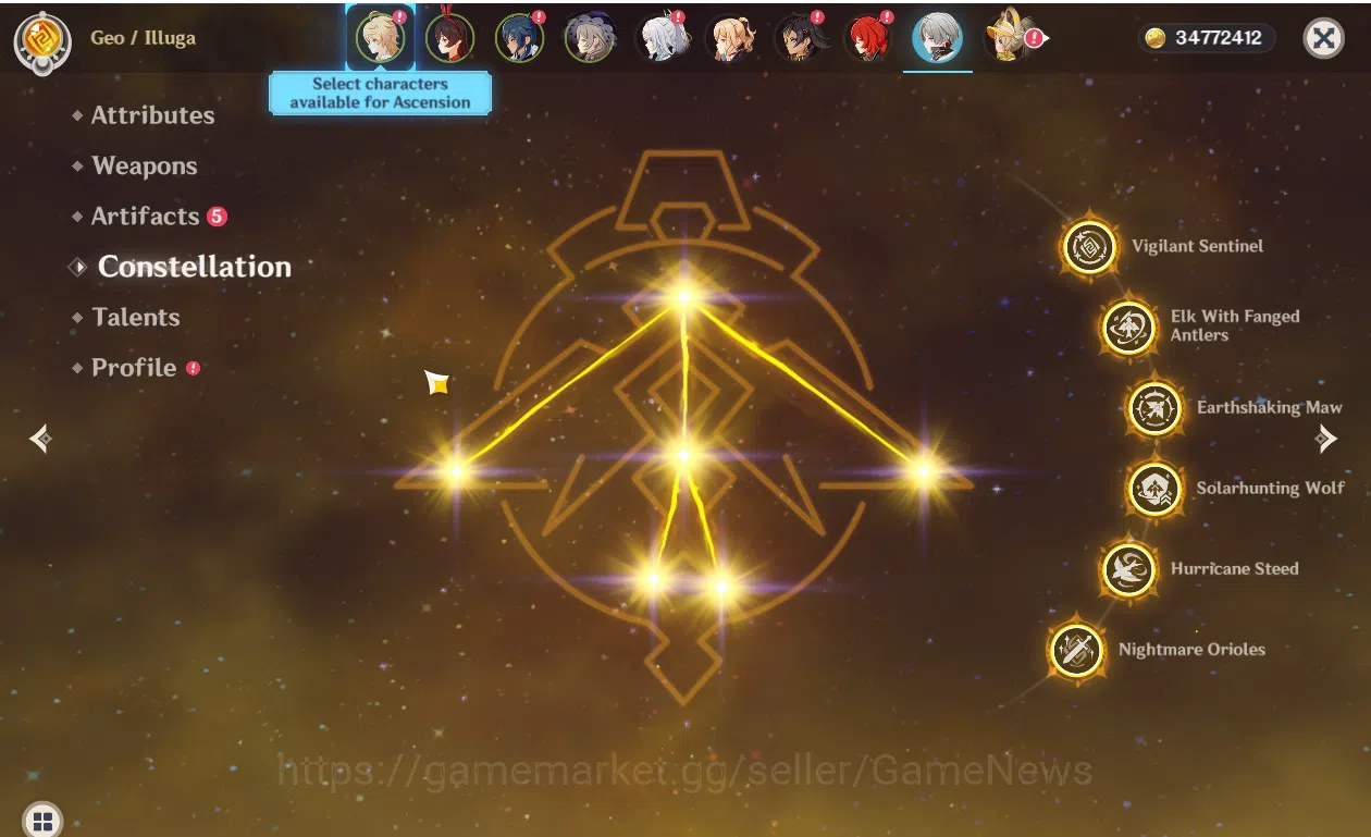 Genshin Impact Accounts NA | AR 55 |LunarCristalizeTeam[ZibaiC2+Sign,Illug image 5