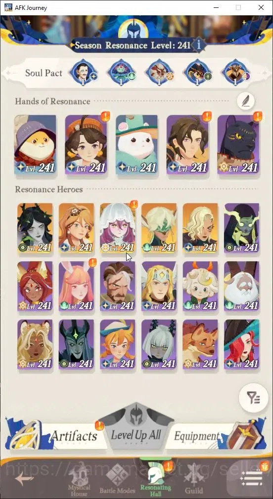 AFK Journey Accounts GLOBAL S169|5 S Char (Aurora 13 Ascend)13 Elite|44 image 1
