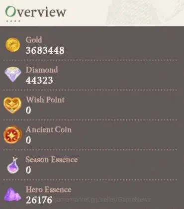 AFK Journey Accounts GLOBAL S169|5 S Char (Aurora 13 Ascend)13 Elite|44 image 11