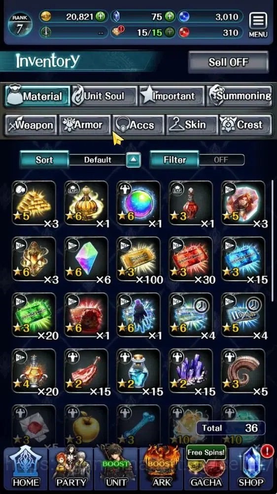 Last Cloudia Accounts Endgame GLOBAL|Rank 7|Collab Brave Frontier (Goddess Tilith,Fire God Vargas) Top Tier Unit (Goddess 7
