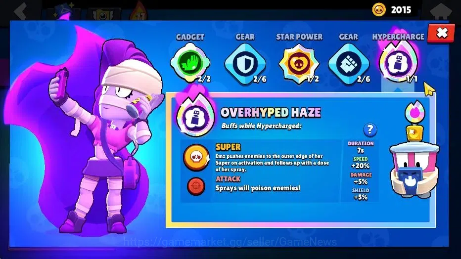 Brawl Stars Accounts 870 Trophy|11 Brawlers 1 Max Lvl (Full Buffies Emz)|8K Bling+2K Coins+40 Gem|CN ON|Take Email(BRS1148) 11
