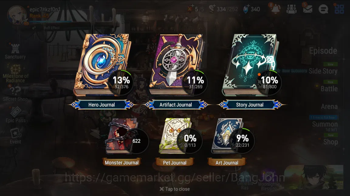 Epic Seven Accounts Global Unverif|4ML+1(Krau,NCLandy,CPavel,USChoux)| image 2