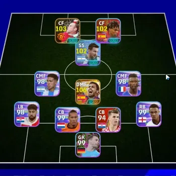 eFootball Accounts Legends & Iconic Players Android|CS 2954|Big Time Rodri 19 Jul'26|1 Epic Wayne Rooney|2 Show Time Lionel