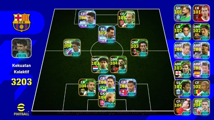 eFootball Accounts Legends & Iconic Players Android|PW 3203|Diego Forlan Big T,Julian Alvarez Show T,Steven Gerrard 1