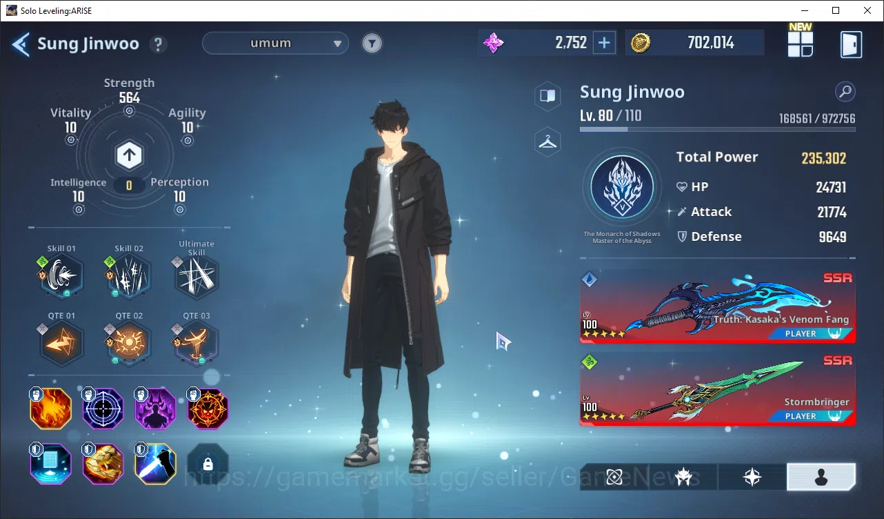 Solo Leveling: ARISE Accounts 745 Power Good Build Hunter|14 SSR|MireiA6+SignA5, image 2