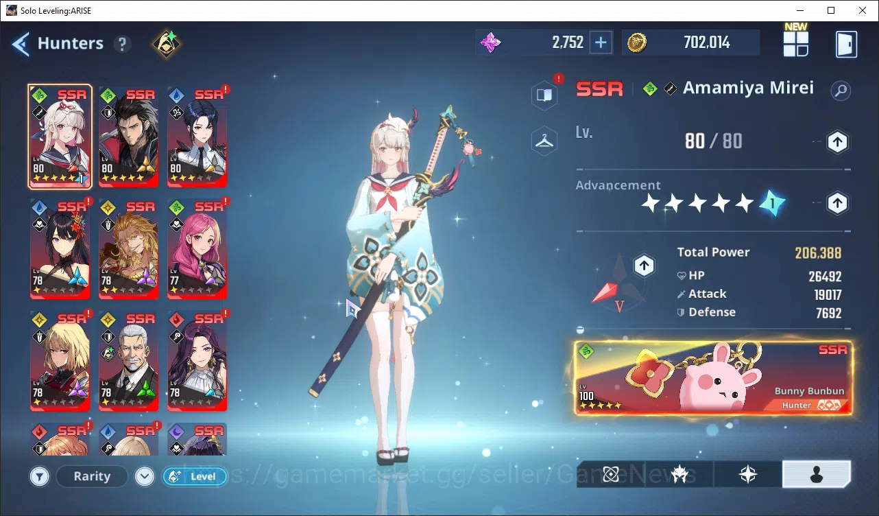 Solo Leveling: ARISE Accounts 745 Power Good Build Hunter|14 SSR|MireiA6+SignA5, image 3