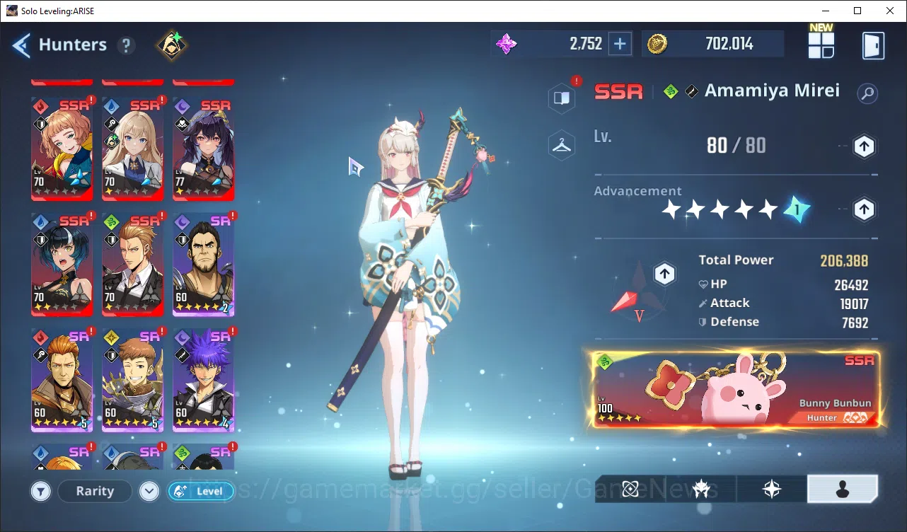 Solo Leveling: ARISE Accounts 745 Power Good Build Hunter|14 SSR|MireiA6+SignA5, image 4