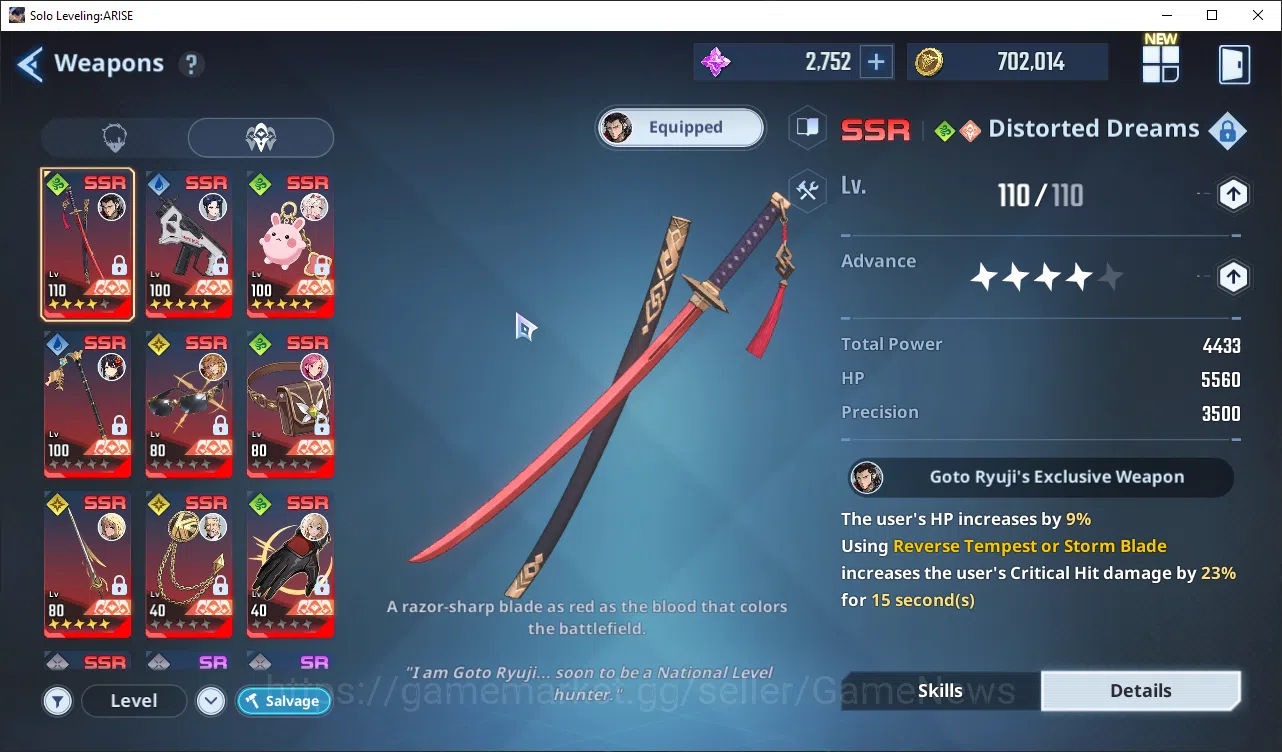 Solo Leveling: ARISE Accounts 745 Power Good Build Hunter|14 SSR|MireiA6+SignA5, image 7