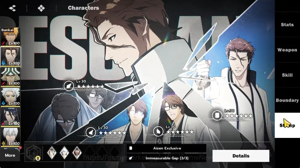 BLEACH: Soul Resonance Accounts NuverseSEA|LV77|14 SSR [IchigoB1,AizenB1,ToshiroB2 image 10