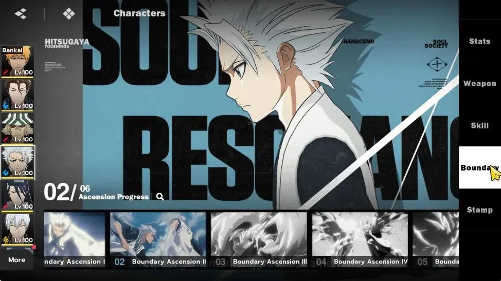 BLEACH: Soul Resonance Accounts NuverseSEA|LV77|14 SSR [IchigoB1,AizenB1,ToshiroB2 image 17