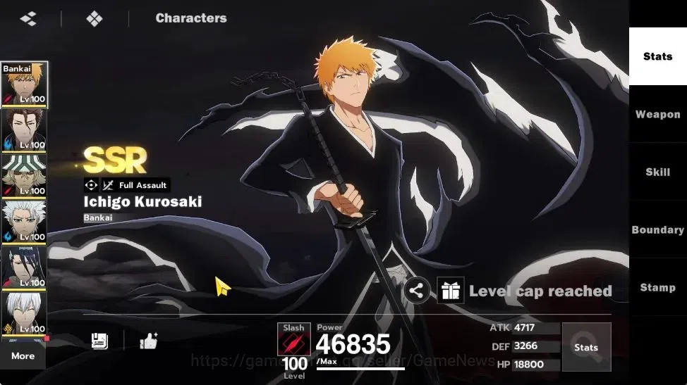 BLEACH: Soul Resonance Accounts NuverseSEA|LV77|14 SSR [IchigoB1,AizenB1,ToshiroB2 image 3