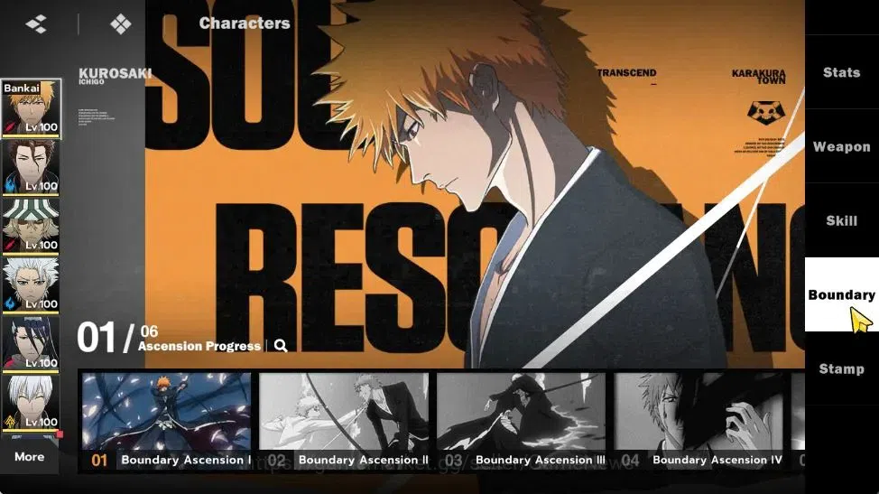 BLEACH: Soul Resonance Accounts NuverseSEA|LV77|14 SSR [IchigoB1,AizenB1,ToshiroB2 image 5