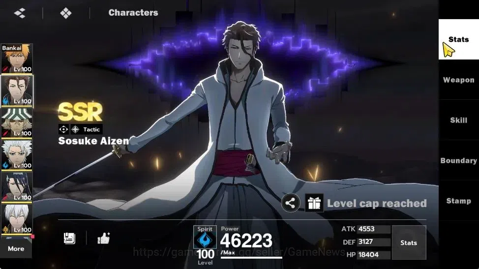 BLEACH: Soul Resonance Accounts NuverseSEA|LV77|14 SSR [IchigoB1,AizenB1,ToshiroB2 image 7