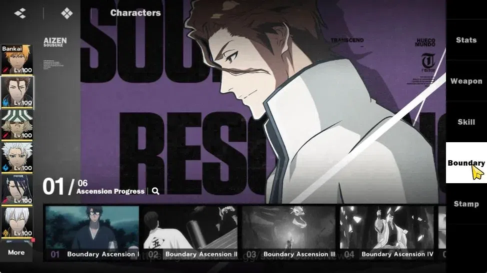 BLEACH: Soul Resonance Accounts NuverseSEA|LV77|14 SSR [IchigoB1,AizenB1,ToshiroB2 image 9