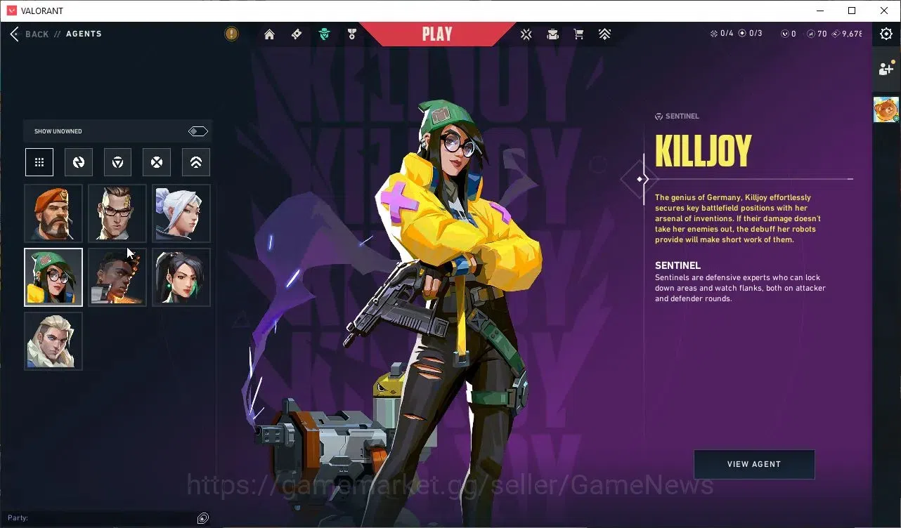 Valorant Accounts AP Server |Lvl 21| Ready Ranked | 7 Agent (Killjoy image 9