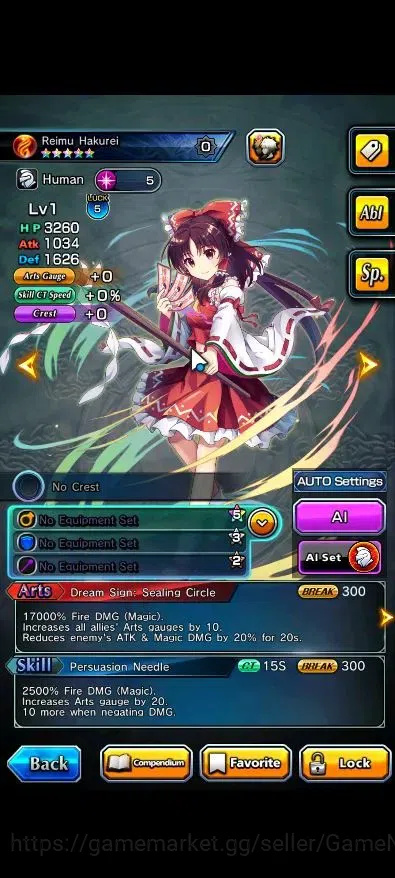 Grand Summoners Accounts End-Game Global|Rank 1|2 Ascend ( Reimu Hakurei,Selia SourceScript Witch)|Lpot 16 |Check SS(GS2577) 5