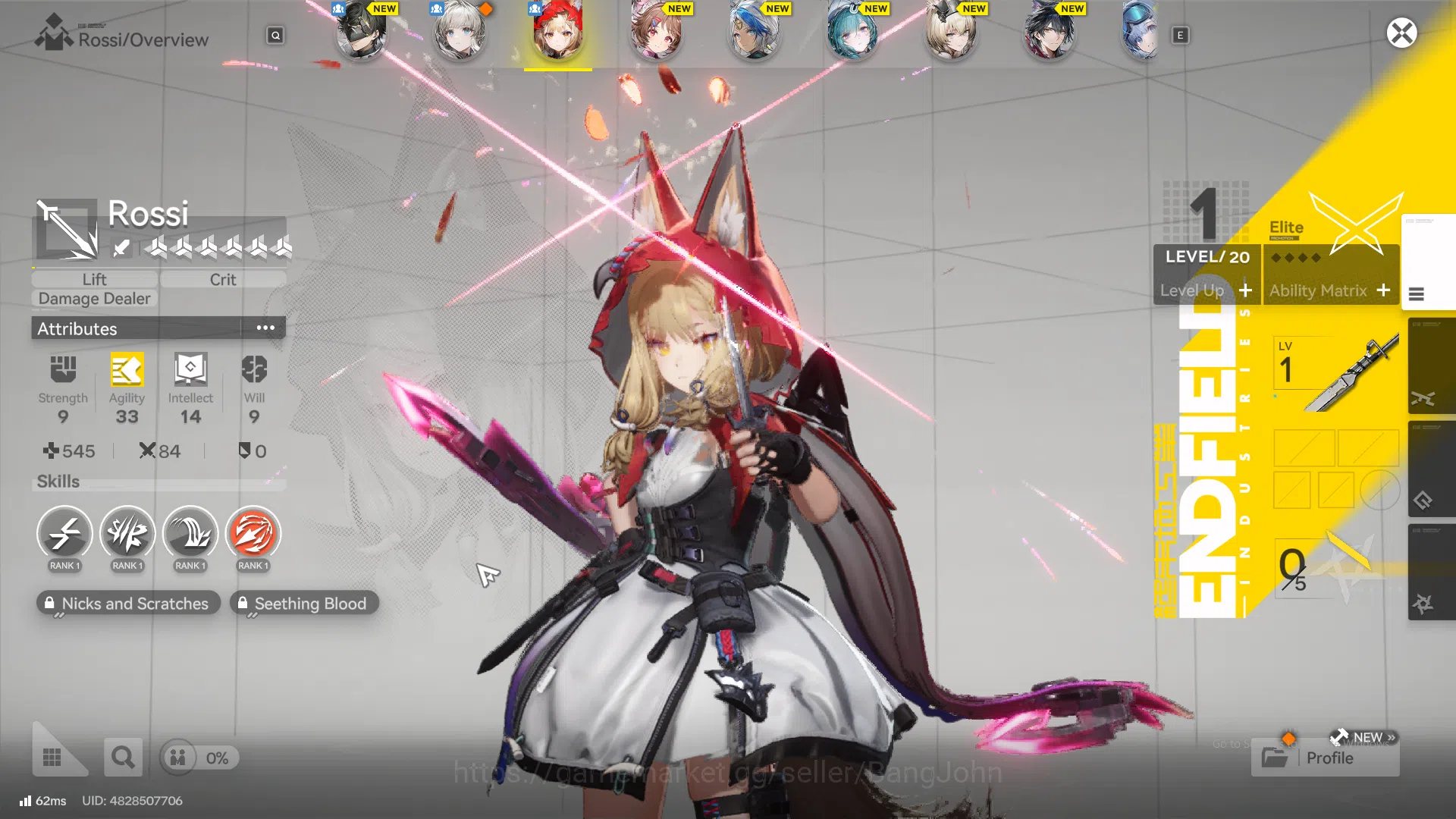 ASIA | Starter | 1Limit |Rossi,ardelia,wulfgard,mcmale WP 6S 2 AKE176B Arknights: Endfield Accounts ASIA | Starter | 1Limit |Rossi,ardelia,wulfgard,mc image 1