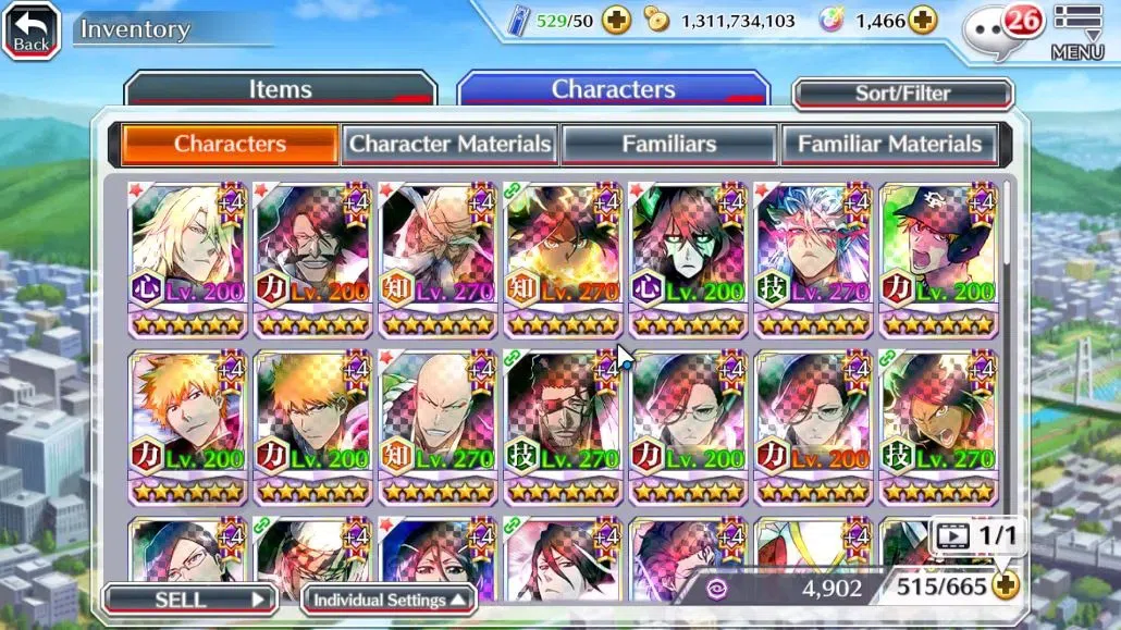 Bleach: Brave Souls Accounts Starter GLOBAL|BP 911K|Fresh ALL Story|3 MT|TYBW26 Jugram,Yhwach,GenRyusai,Yoruichi,11th 1