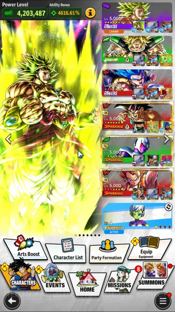 Dragon Ball Legends Accounts 128M TP|LV167|4UL+3LR+34LL|SSG SS Gogeta,Beast Goh image 2