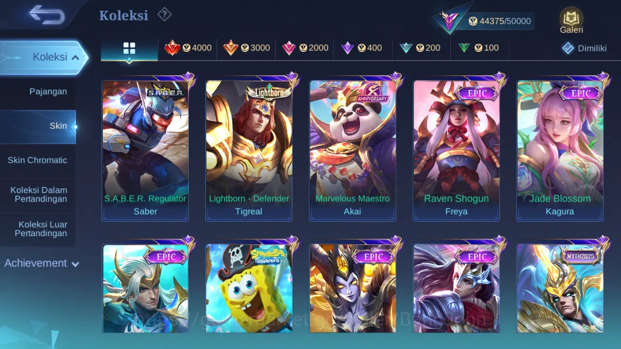 Mobile Legends: Bang Bang Accounts Hero 119 Skin 208 | KOF Karina | Sanrio Floryn | A image 4