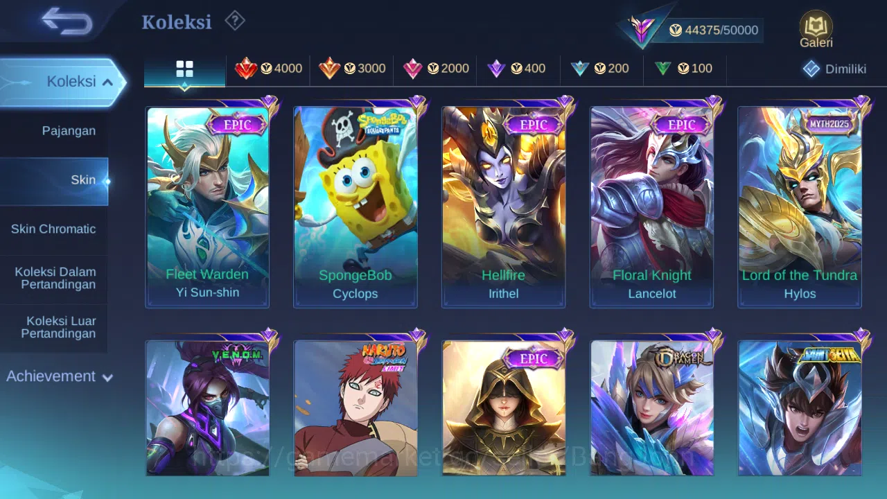 Mobile Legends: Bang Bang Accounts Hero 119 Skin 208 | KOF Karina | Sanrio Floryn | A image 5