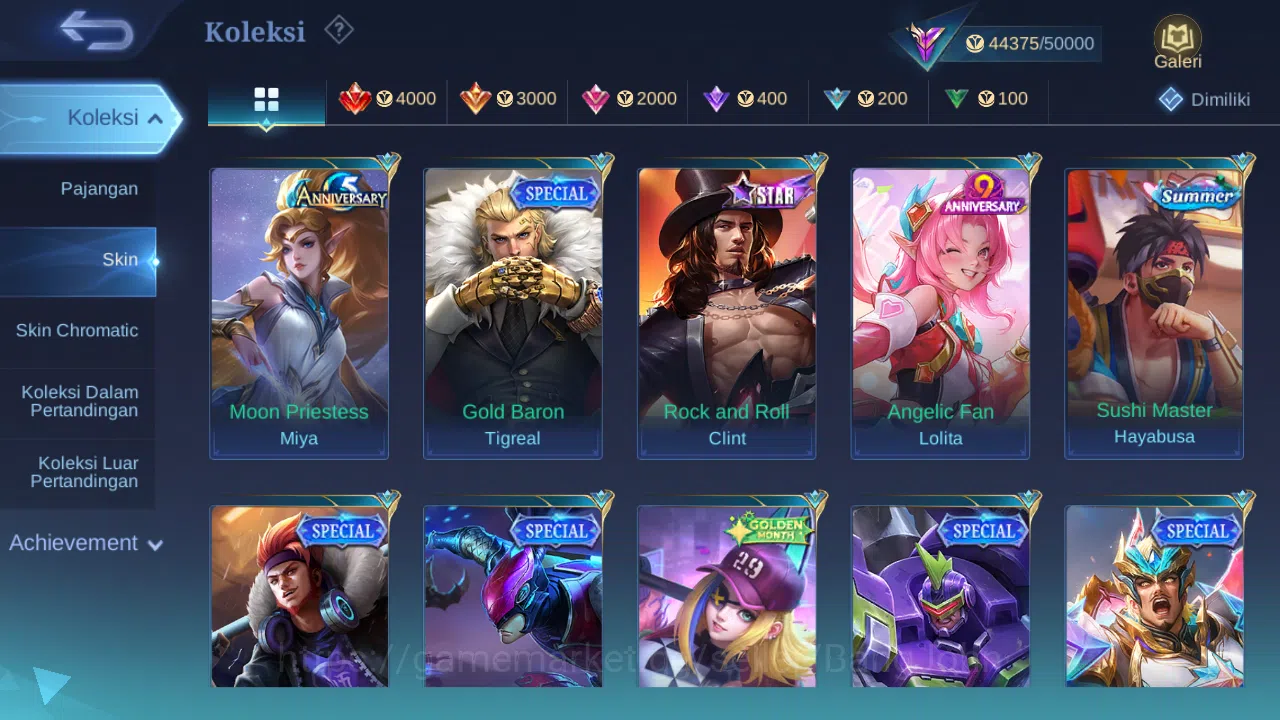 Mobile Legends: Bang Bang Accounts Hero 119 Skin 208 | KOF Karina | Sanrio Floryn | A image 7