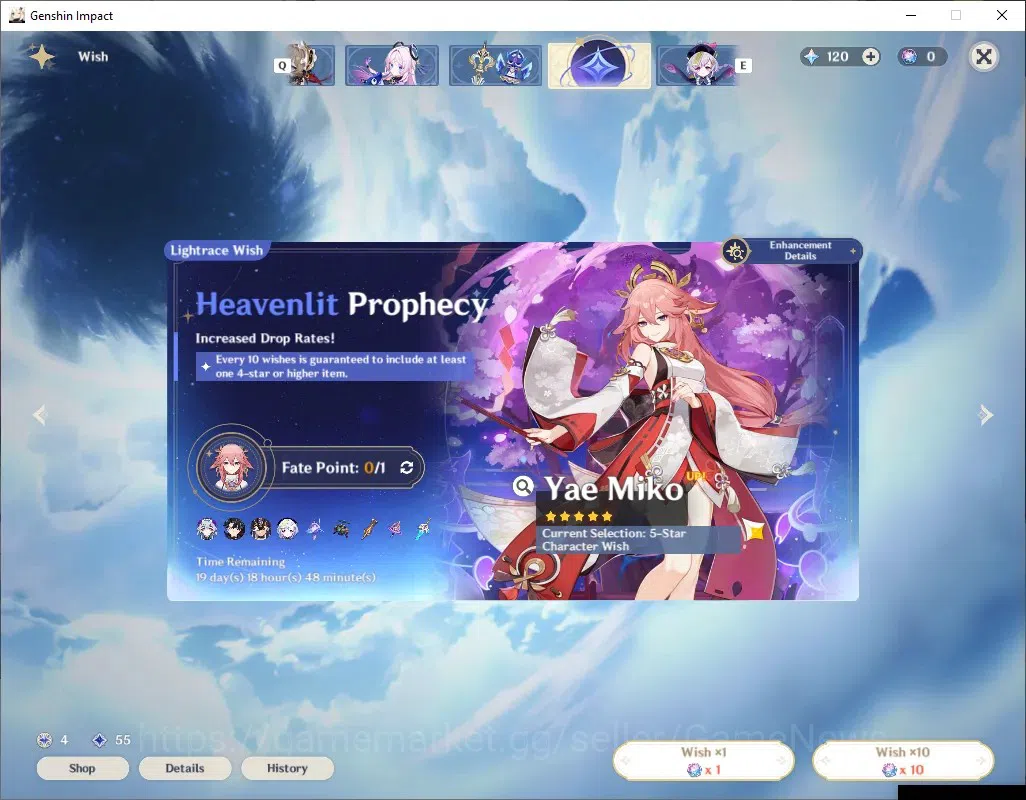 Genshin Impact Accounts ASIA|AR 51|Rate On|5 Limited + 4 (*5 Standard)|Wri image 12