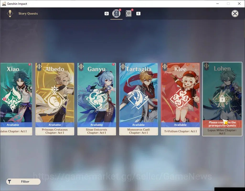 Genshin Impact Accounts ASIA|AR 51|Rate On|5 Limited + 4 (*5 Standard)|Wri image 16