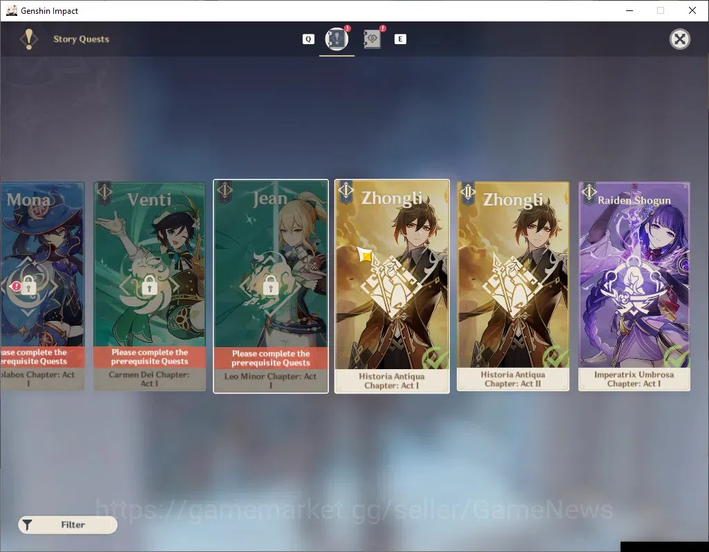 Genshin Impact Accounts ASIA|AR 51|Rate On|5 Limited + 4 (*5 Standard)|Wri image 17
