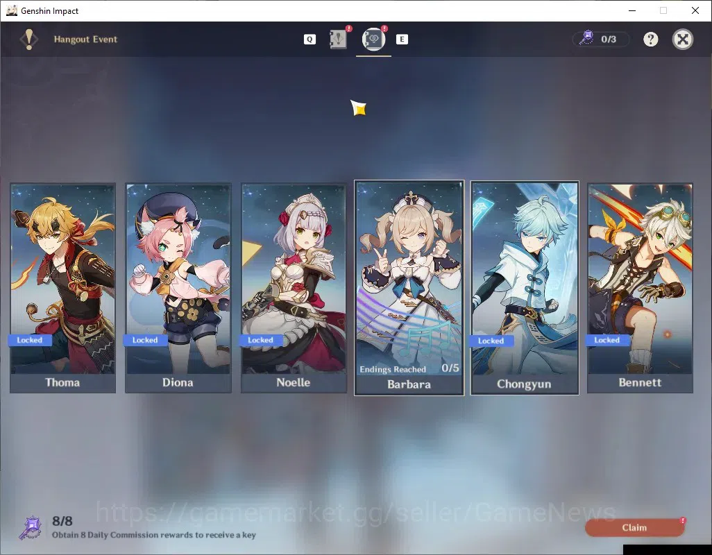 Genshin Impact Accounts ASIA|AR 51|Rate On|5 Limited + 4 (*5 Standard)|Wri image 19