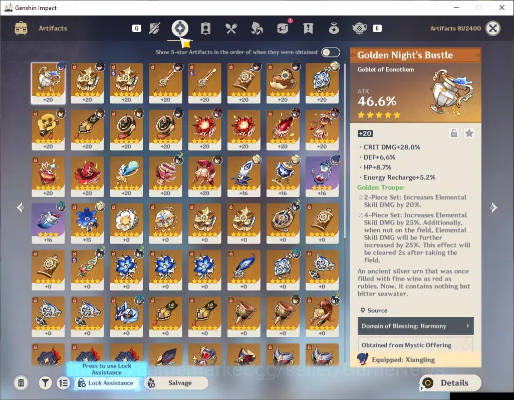 Genshin Impact Accounts ASIA|AR 51|Rate On|5 Limited + 4 (*5 Standard)|Wri image 4