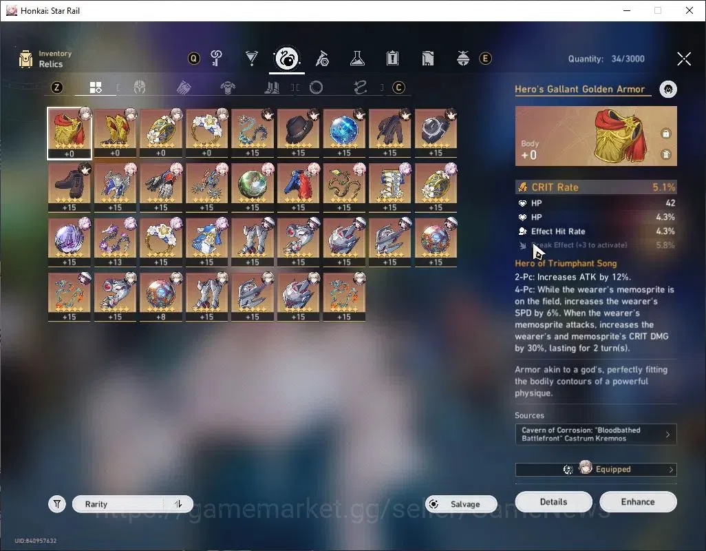 Honkai Star Rail Accounts Others Asia|TL 70|12 Limited|(FireflyE2,Castorice,Hyacine)+Sign,The 8