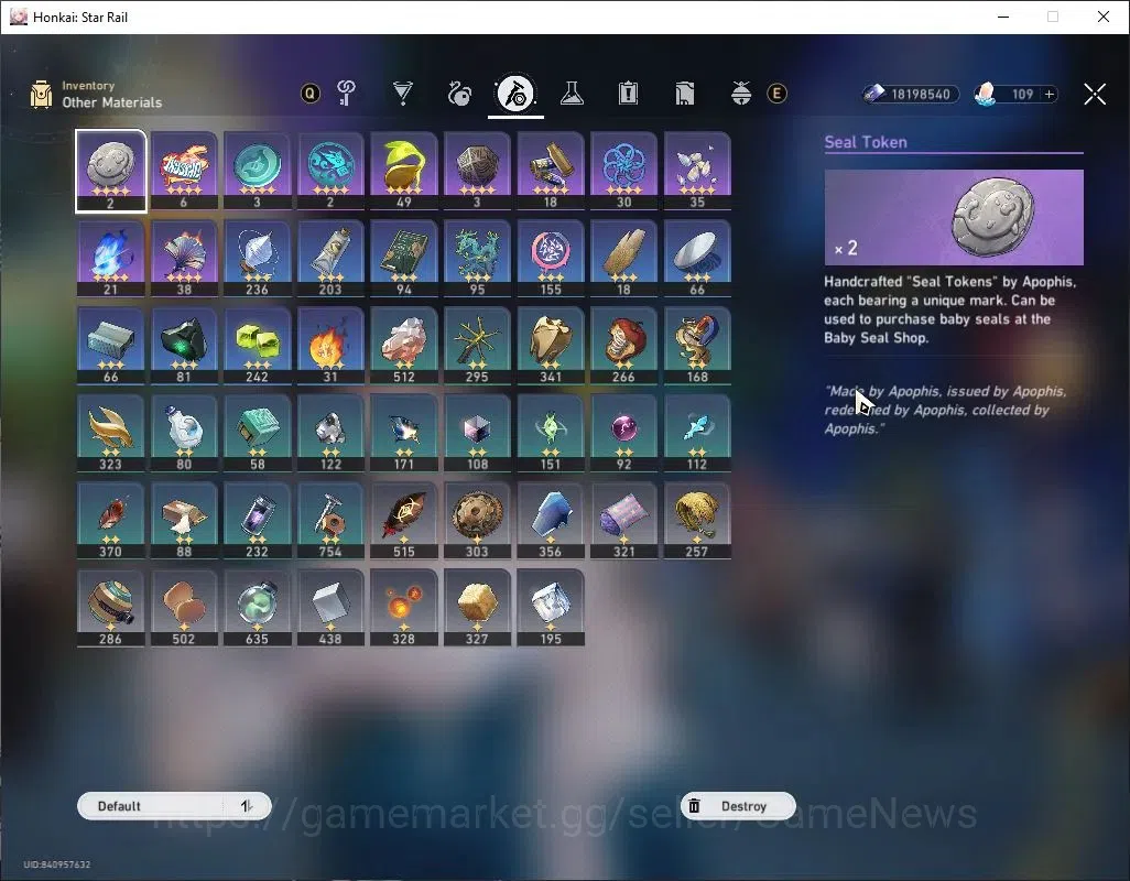 Honkai Star Rail Accounts Others Asia|TL 70|12 Limited|(FireflyE2,Castorice,Hyacine)+Sign,The 9