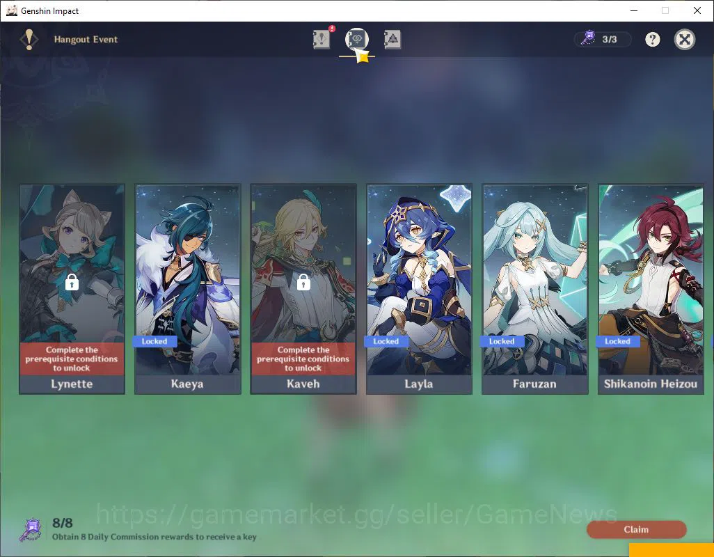 Genshin Impact Accounts ASIA|AR 58|11 Limited+9(*5Weapon)|(Arlecch,Raiden) image 4