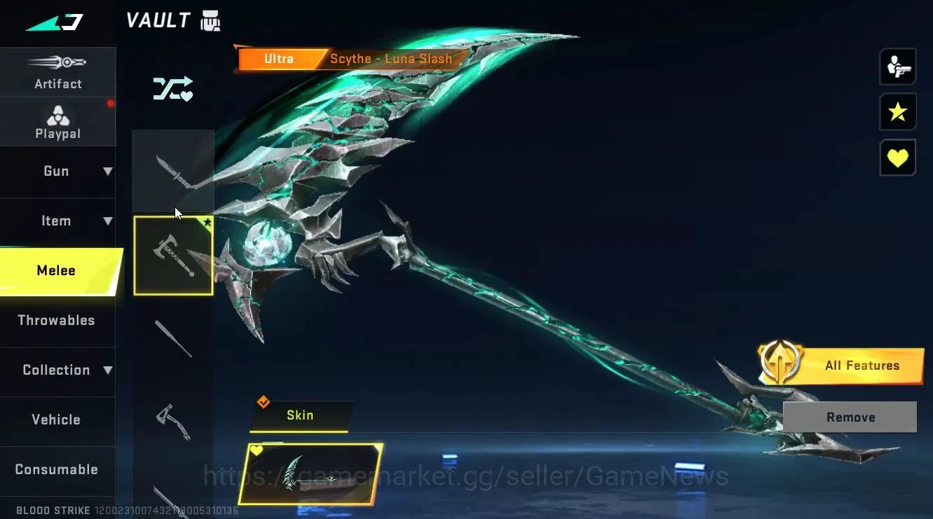 Blood Strike Accounts ASIA||ETERNAL DEagle-Scorpius|ULTRA MELEE Sycthe+[ image 20