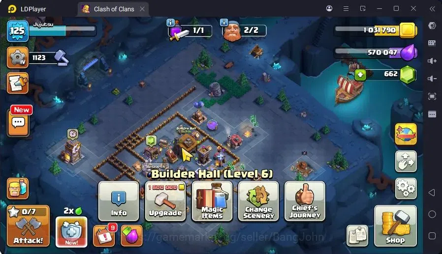 Clash of Clans Accounts High-End GLOBAL |LVL 125,TH15-HH8|BH6-BM2|BK33,AQ45,MP41,GW32,RC10|1 Legend & 4 Gold Skin| CN ON 16