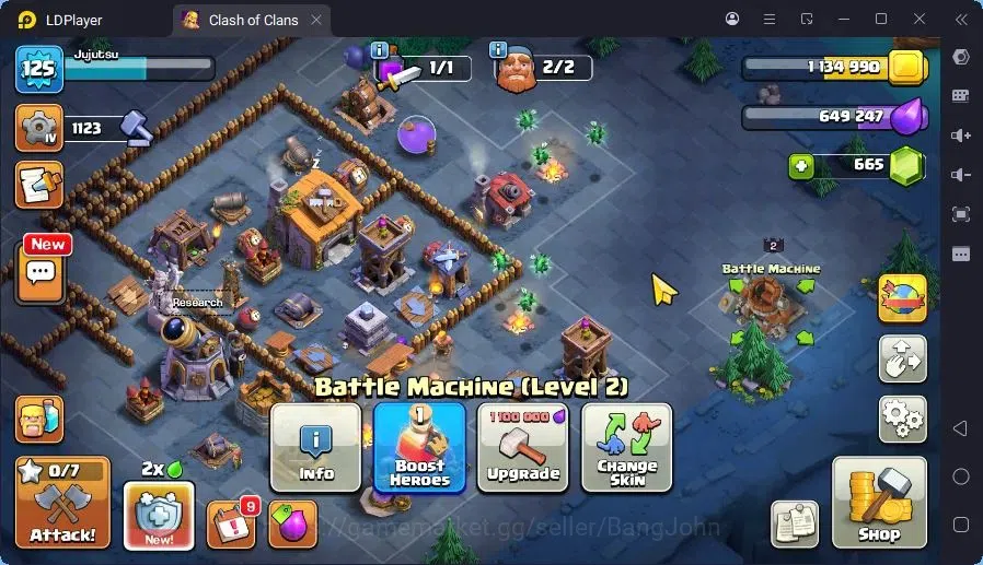 Clash of Clans Accounts High-End GLOBAL |LVL 125,TH15-HH8|BH6-BM2|BK33,AQ45,MP41,GW32,RC10|1 Legend & 4 Gold Skin| CN ON 17