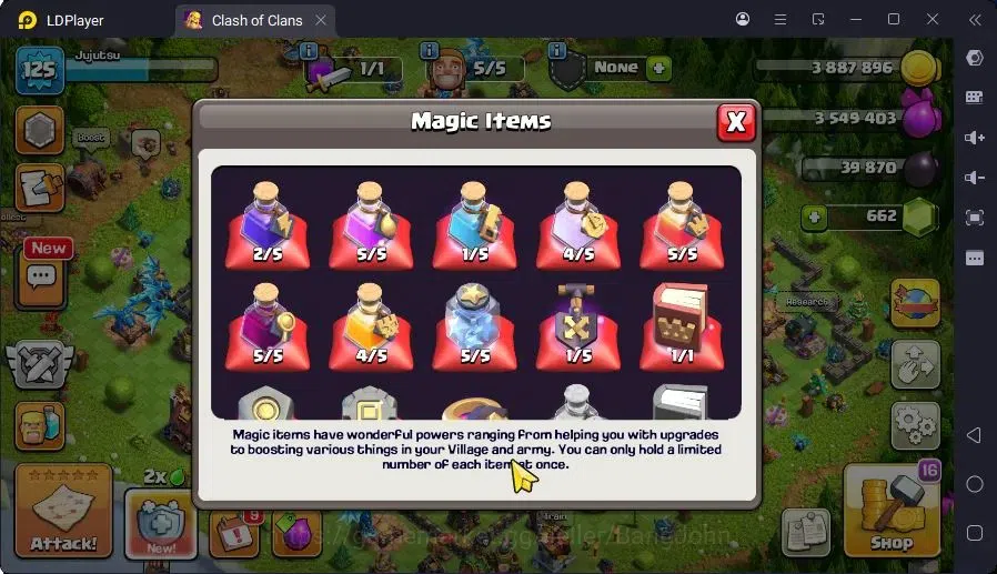 Clash of Clans Accounts High-End GLOBAL |LVL 125,TH15-HH8|BH6-BM2|BK33,AQ45,MP41,GW32,RC10|1 Legend & 4 Gold Skin| CN ON 4