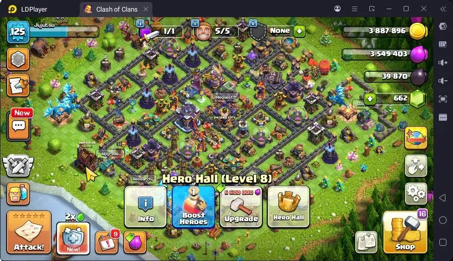 Clash of Clans Accounts High-End GLOBAL |LVL 125,TH15-HH8|BH6-BM2|BK33,AQ45,MP41,GW32,RC10|1 Legend & 4 Gold Skin| CN ON 7
