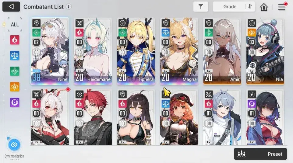 Chaos Zero Nightmare Accounts GLOBAL Lv 30|9 SSR[Heidemari,Tiphera,NineM2,Magna] image 3