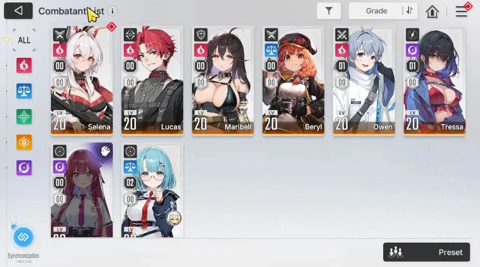 Chaos Zero Nightmare Accounts GLOBAL Lv 30|9 SSR[Heidemari,Tiphera,NineM2,Magna] image 4