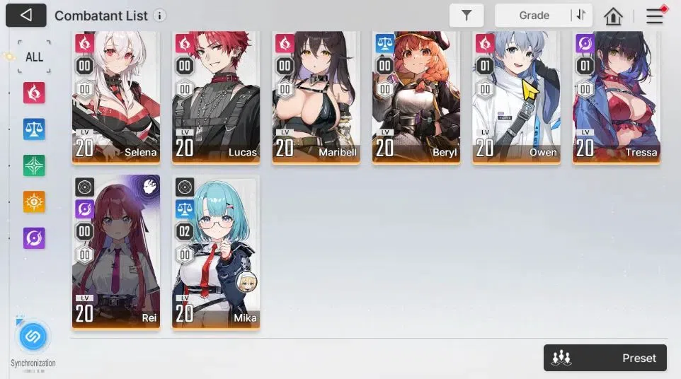 Chaos Zero Nightmare Accounts GLOBAL Lv 30|9 SSR[Heidemari,Tiphera,NineM2,Magna] image 5