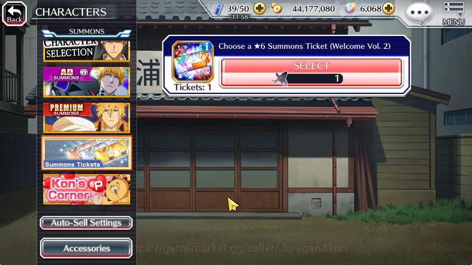 Bleach: Brave Souls Accounts Starter [GLOBAL]6k Orbs+Fresh All Story|Fierce [Ichigo,Ikkau],Brave Jushiro,Dual Team 15