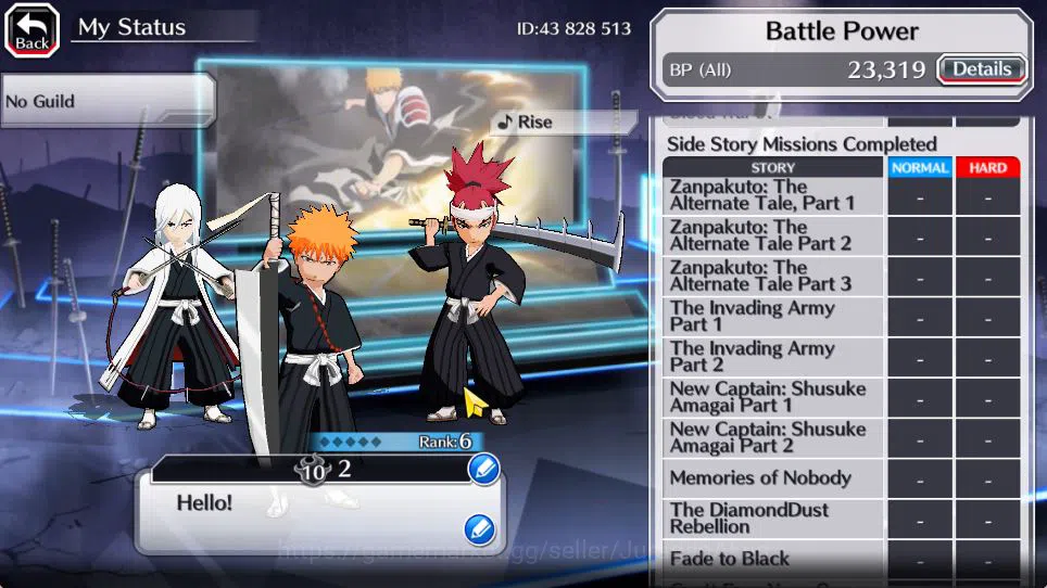 Bleach: Brave Souls Accounts Starter [GLOBAL]6k Orbs+Fresh All Story|Fierce [Ichigo,Ikkau],Brave Jushiro,Dual Team 6