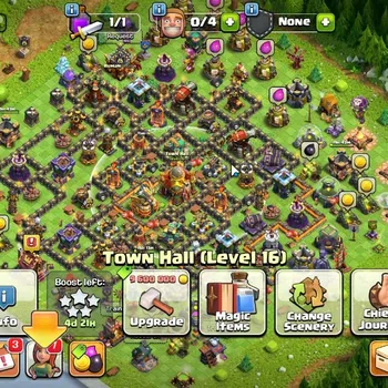 Clash of Clans Accounts High-End LV 152|TH 16-BH 9|HH 9|Limited Skin|BK 37,AQ 47,GW 25,MP 25,RC 25,DD 2|BM 20,BC 20|240