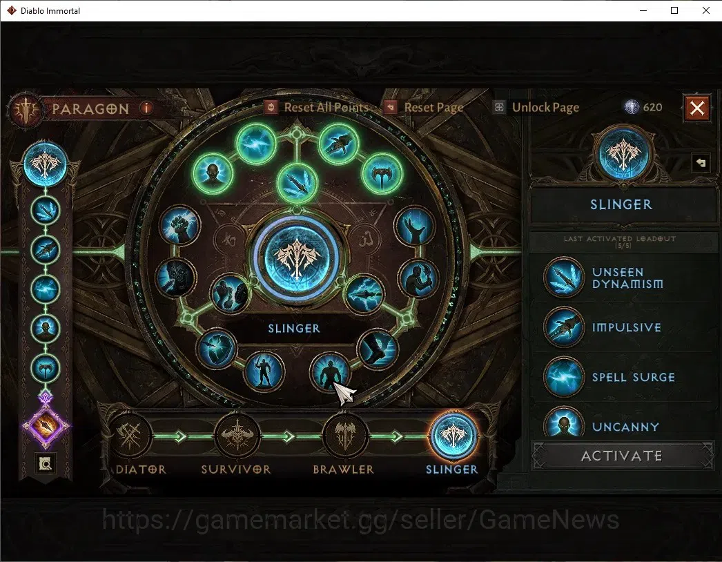 Diablo Immortal Accounts High-End NA-High Heaven|CS ON|Lv60(760)|Barbarian|CR 2k|Reso 480|Paragon Slinger|Hell I|3 13