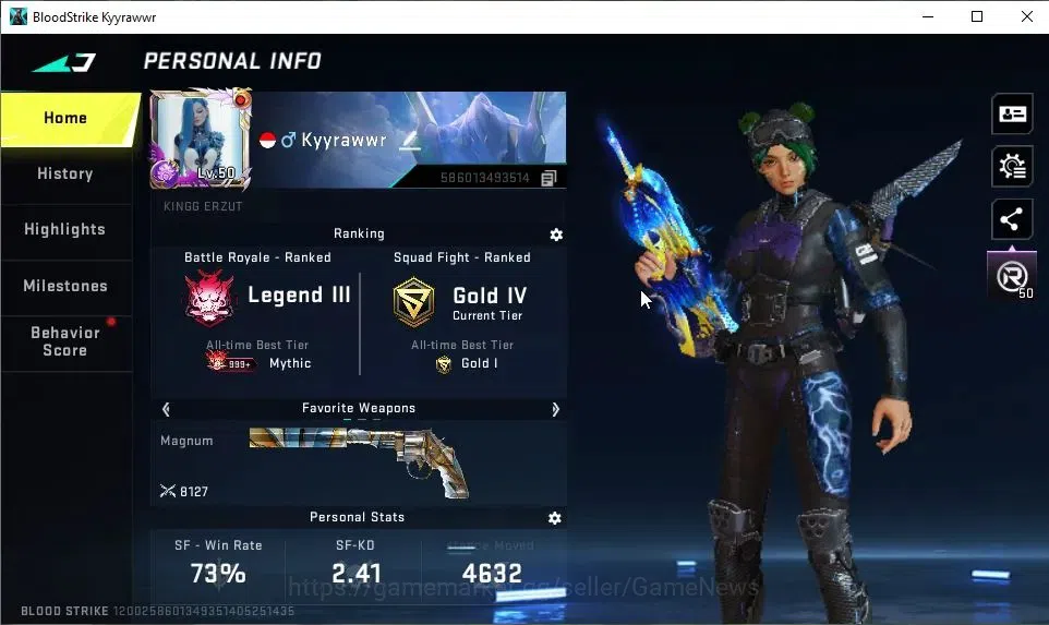 Blood Strike Accounts ASIA|2 ETERNAL[FN2000-Vessel,DEagle-Scorpius]|6 UL image 2