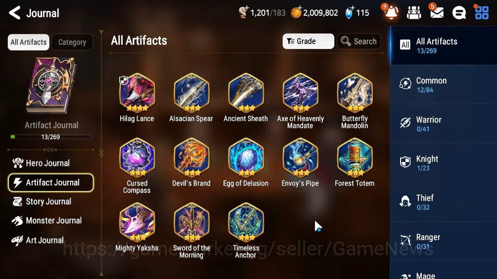 Epic Seven Accounts Mid-Tier GLOBAL Unverif|Starter|2 ML(LW Peira,NC Landy),Tenebria,etc|Poh+Bles ON|1,2K Energy+40K 2
