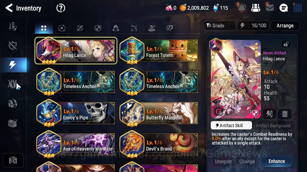 Epic Seven Accounts Mid-Tier GLOBAL Unverif|Starter|2 ML(LW Peira,NC Landy),Tenebria,etc|Poh+Bles ON|1,2K Energy+40K 4